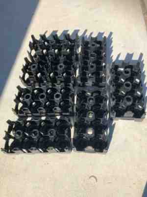 7 Authentic Coca-Cola 2 Liter Carrier -  Black Plastic Crate - Holds 8 Bottles