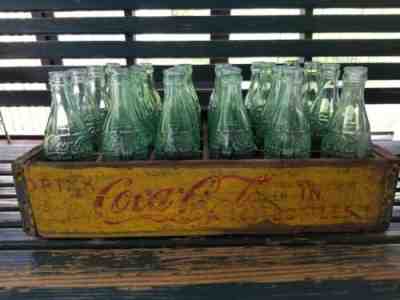 VINTAGE COCA COLA CRATE WITH 24 BOTTLES