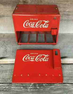 1939 Coca Cola Salesman Sample Cooler with Closed Front Panel & 2 Booklets