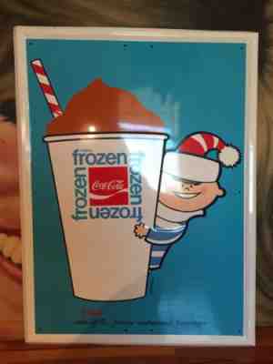 Coca Cola Frozen Embossed Sign