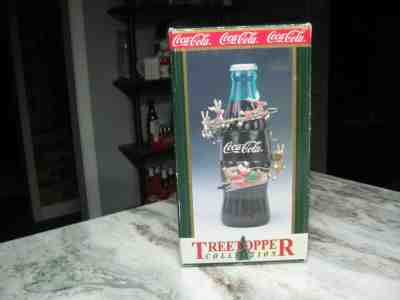 NEW COKE BRAND  COCA COLA CHRISTMAS TREE TOPPER ANIMATION  - NIB - 1999