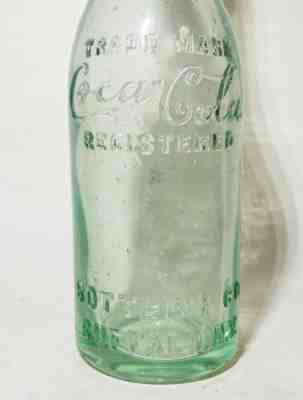 Green COCA-COLA Bottling Co Antique vtg Bottle BUFFALO NY Straight Side #4of4