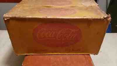 Antique  Vintage COCA-COLA COKE BOTTLE CARDBOARD CRATE REDDING RED BLUFF CA.