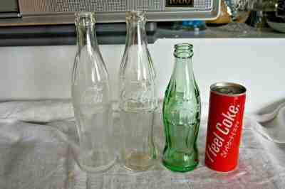 Vintage Chinese & Bangladesh Coca Cola Glass Bottle Plus Japanese Tin Coca Cola 
