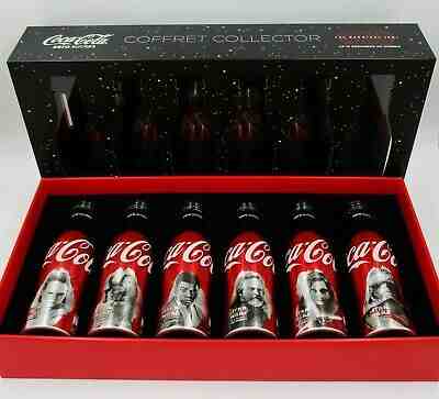 *Disneyland Paris ONLY!! Star Wars Last Jedi Coca Cola Aluminum 6 Bottle Box Set