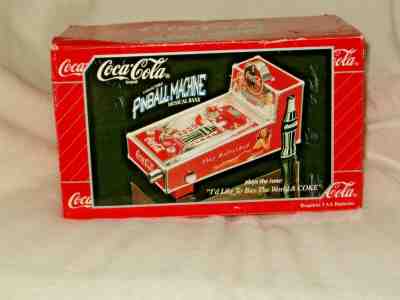  Coca Cola Vintage Miniture Working Pinball Machine Game Bank 