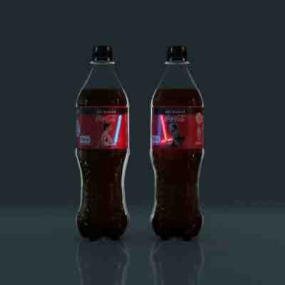 EXCLUSIVE STAR WARS LIGHT UP COCA COLA BOTTLE x4 SINGAPORE LIMITED EDITION