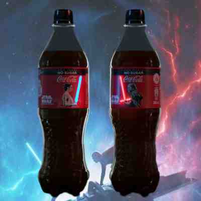 Coke X Star Wars Kylo Ren and Rey Light-up Bottles 500ml Arrives Before Xmas!????