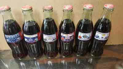 Coca-Cola Commemorative Bottles- Dallas Cowboy Superbowl Bottles- 6 Bottle Set
