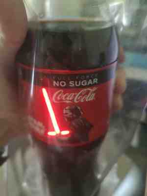 Coca Cola Star Wars Singapore Exclusive Kylo Ren Red Lights up 500ml Bottle
