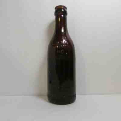 ca. 1900-1915 Amber Brown Glass Coca Cola Coke Bottle Baltimore MD 6 1/2 oz