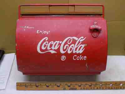 Coke Coca Cola Metal Cooler 1950's Antique Original Ice Chest Soda Vintage Pop