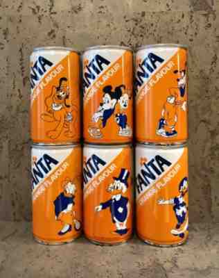 ????Fanta Cans Complete Set, RARE, DISNEY, New Zealand, 80’s, 333ml