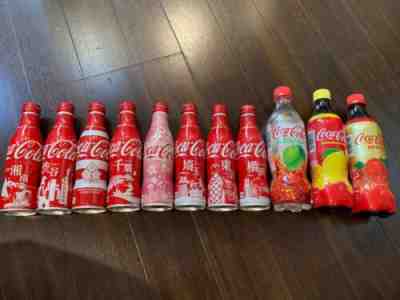 Coca Cola NEW City Design Red Slim Aluminum Bottle Japan Unopened