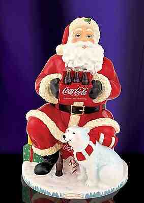  Radko Coca Cola Santa Claus BNIB COKE Retired Collector Find Cookie Jar  