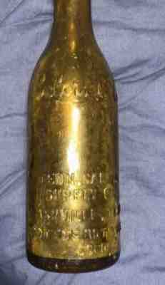 1897 celery cola Nashville TN amber bottle Rare Amber Color.