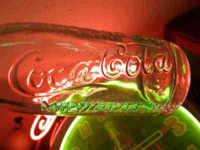 c.1900 HOLY GRAIL Rare "SLANT"  HUSTING COCA COLA MILWAUKEE WIS,sign bottle 