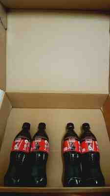 ???? (2 Complete Sets) STAR WARS COCA COLA KYLO REN & REY LIGHT UP OLED BOTTLES????