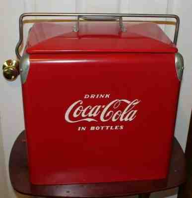 1950s Coca Cola Cooler ACTON w/ Bottle Opener & Drain Plug and Original Box