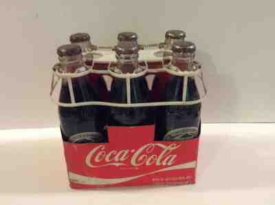 Coca-Cola Collectible 1978 75th Anniversary Bottles In Carton With Plastic Six P