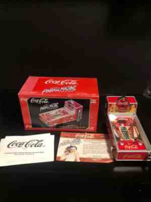 Coca Cola Vintage Miniture Working Pinball Machine Game Bank Free Shipping!