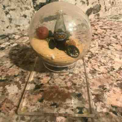 RARE Super Bowl XXX Showdown in the Sun Coke Bottle in Sand Globe VIP Gift