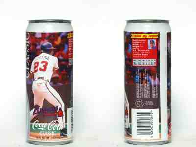 1990s Coca Cola Classic can from the USA, Atlanta Braves (PROTOTYPE) (473ml) (3)