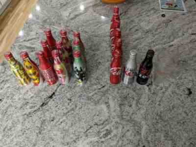 COCA-COLA Coke 2008 Beijing China Olympics Bottle 11/ LE 2 GLASS SET/ 8 LE Alum