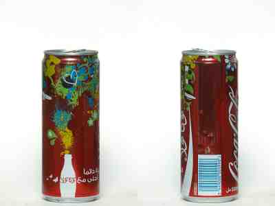 2008 Coca Cola can from Tripoli, Libya, Coca-Cola side of life (330ml)