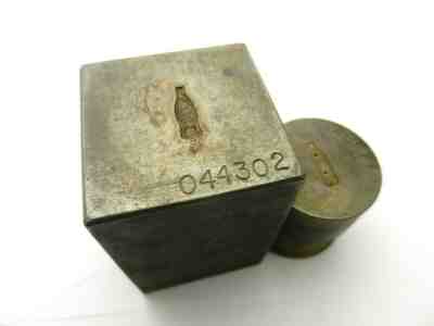 Coca-Cola Negative Steel  Stamp Die Mold Cast Hub Hob PIN Badge By Herff Jones
