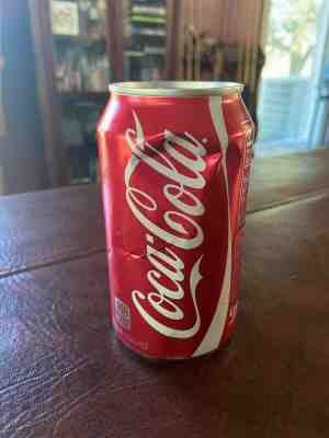 Factory Error 2010 Coke Can. Dented Georgia 6 Flags Edition