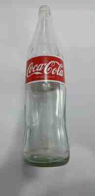 Coca Cola 1 Litre glass bottle Red sticker arabic Algeria FREE EXPRESS SHIPPING