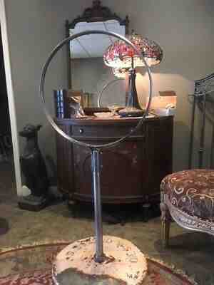  24 1/4"" Lollipop/Curb Porcelain Sign Ring and post ...Made like a Original...