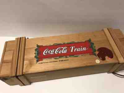 Coca Cola Christmas Train Ornaments Mint In Wood Box