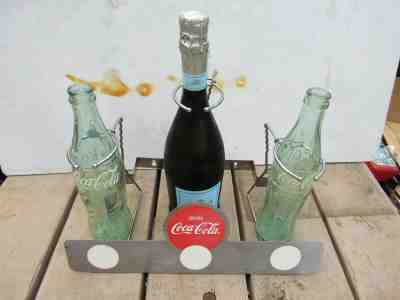 Antique / Vintage Coca Cola Bottle Store Display Bottle Rack Unusual