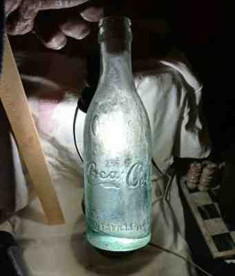 Rare! 1900s SCRIPTED Aqua Huntsville Alabama Straight Side Coca-Cola Coke Bottle