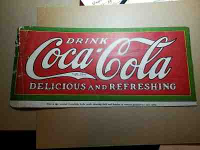 Vintage Coca-Cola Trademark Style Guide Canvas 1920s Sign Painter Sample