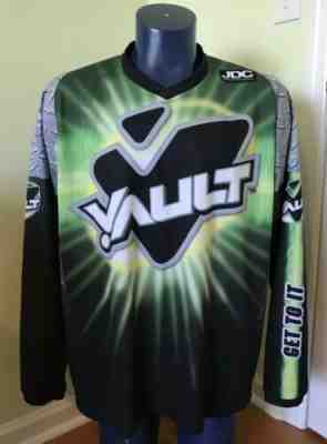 VAULT Soda Pop Jersey Shirt Advertising Promotional Coca-Cola Coke LARGE L surge