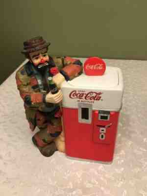 Emmett Kelly Coca Cola Century Collection 1998 Limited Edition Cookie Jar
