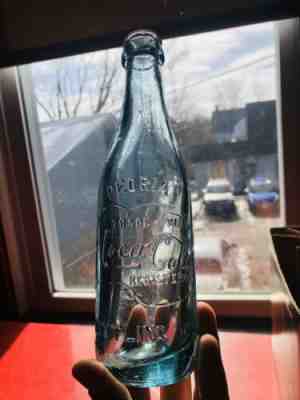 Straight Side Script Coca-Cola Bottle Peoria IL ILL Illinois Coke Bottle 