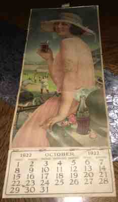 Antique 1922 Coca Cola Coke Advertising Calendar lowest price ever on this item