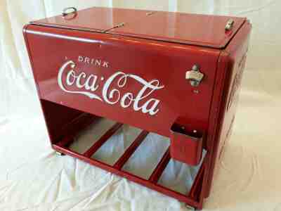 1939 Coca Cola salesman cooler Kay Displays red 10 25 x12 x7 25 