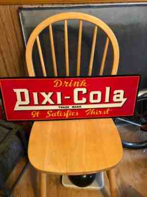 Ultra Rare Dixi Cola Sign 27.5 Inches By 9.5 Inches Very Good Condition. Pl Read