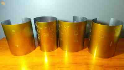 Set of 4 Unused Coca-Cola Can Printing Offset Transfer Plates 1995 Columbia Coke