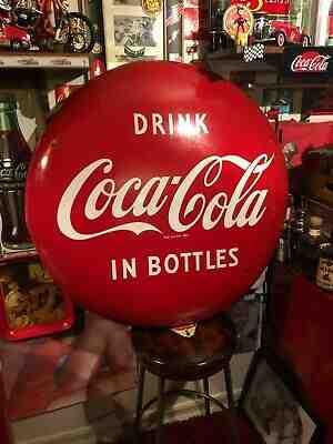 3 Foot in diameter Bubble Coca Cola VINTAGE SIGN FROM THE 1950's