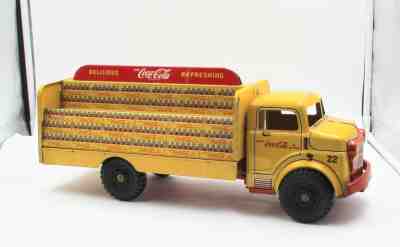 VINTAGE MARX LUMAR TOY COCA COLA TIN LITHO DELIVERY TRUCK NO RESERVE #7345