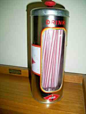 2003 COCA COLA STRAW HOLDER WITH STRAWS   FREE SHIPPING    REDUCED PRICE $$$