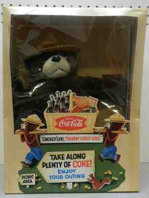SMOKEY THE BEAR COCA COLA COKE PROMO TOY COLLECTORS CLUB PLUSH 1997 VINTAGE SODA