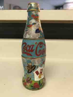 1999 COCA COLA COKE ENAMEL CLOISONNE COMMEMORATIVE BOTTLE RONALD MCDONALD HOUSE