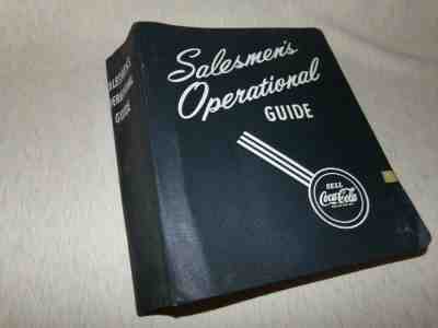 VINTAGE ORIGINAL COCA COLA SALESMEN SAMPLE OPERATIONAL GUIDE BOOK MANUAL  RARE